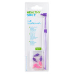 Healthy Smile Tuft монопучковая зубная щетка с дополнительными насадками 7 шт, Фиолетовая